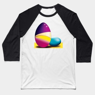 Easter eggs digital art (MD23Etr003) Baseball T-Shirt